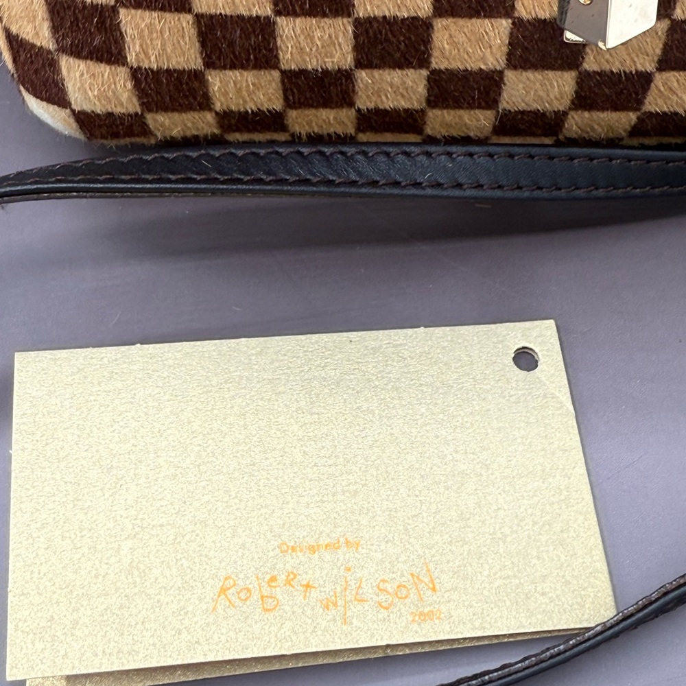 Louis Vuitton Brown and Cream Checkered Bag - Picture 3 of 4
